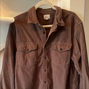 Men’s Jcrew Corduroy Button-Up Shirt